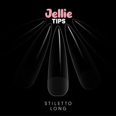 Halo Jellie Stiletto Long Sizes 0-11 Nail Tips x 120