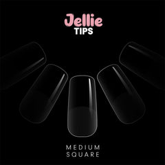 Halo Jellie Medium Square Sizes 0-11 Nail Tips x 120