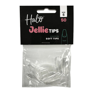 Halo Jellie Coffin Size 6 Nail Tips x 50