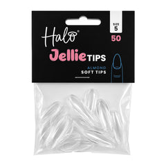 Halo Jellie Almond Sizes 5 Nail Tips x 50