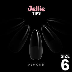 Halo Jellie Almond Size 6 Nail Tips x 50