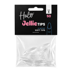 Halo Jellie Almond Size 8 Nail Tips x 50