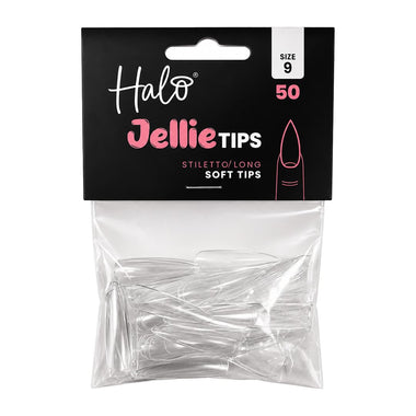 Halo Jellie Stiletto Long Size 9 Nail Tips x 50