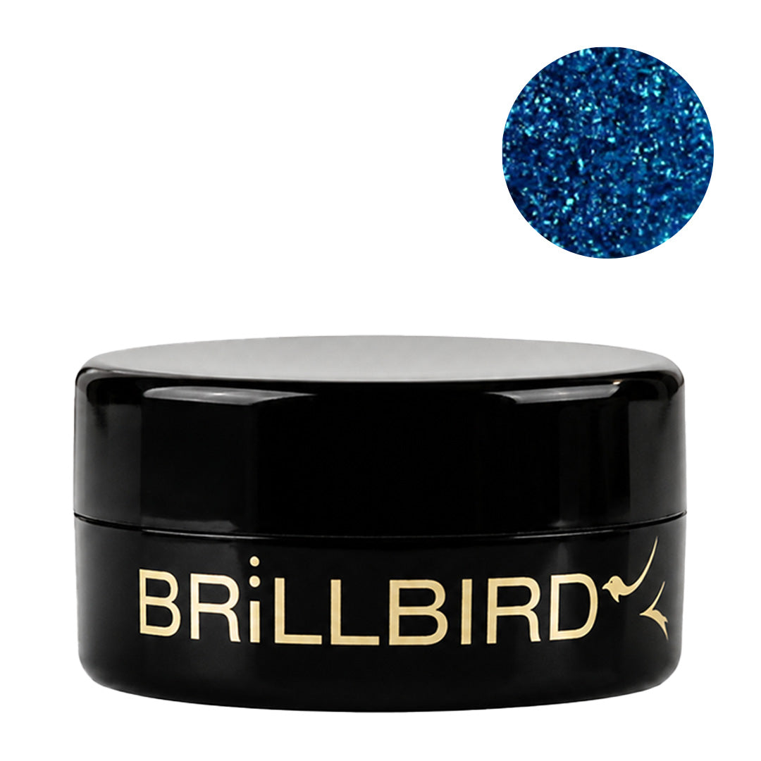 Brillbird Chrome Powder Mirror Blue 1g