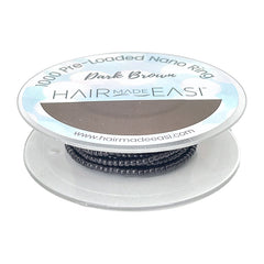 Hair Made Easi Pre-loaded Silicone Lined Nano Rings Dark Brown x 1000