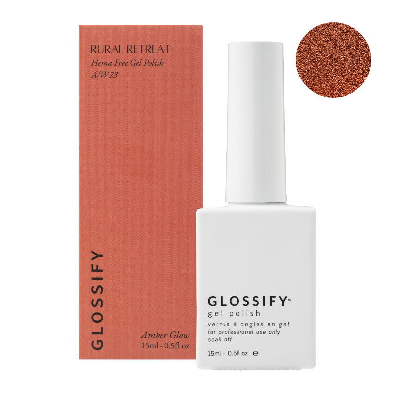 Glossify Amber Glow Rural Retreat Collection 15ml Hema Free Gel