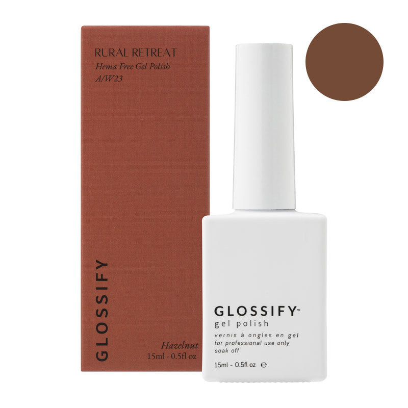 Glossify Hazelnut Rural Retreat Collection 15ml Hema Free Gel