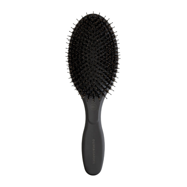 Olivia Garden Expert Care Oval Brush Boar & Nylon Bristles Black Label