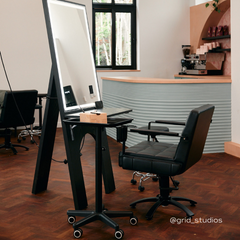 Lotus Westbury Black Styling Chair 5 Star Base
