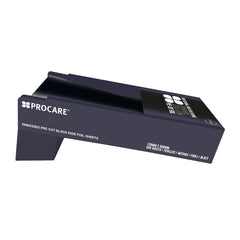 Procare Embossed Black Superwide Extra Long Pre-Cut Foil Sheets 130mm x 300mm 500 Sheets