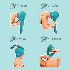 Hair Made Easi Dove Grey XL Luxury Hair Wrap