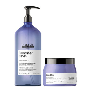 Serie Expert Blondifier Gloss Shampoo 1500ml & Masque 500ml by L’Oréal Professionnel