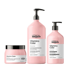 Serie Expert Vitamino Colour Shampoo 1500ml, Conditioner 750ml & Masque 500ml byL’Oréal Professionne