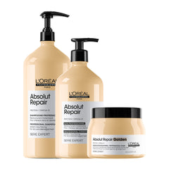 Serie Expert Absolut Repair Shampoo 1500ml,Conditioner 750ml & Masque 500ml by L’Oréal Professionnel
