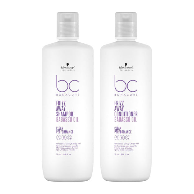 Bonacure Frizz Away Shampoo & Conditioner 1000ml by Schwarzkopf