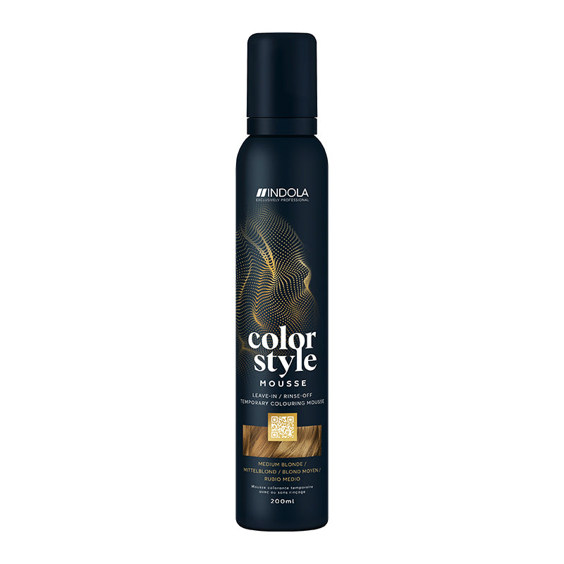 Indola Colour Style Mousse Medium Blonde 200ml 1
