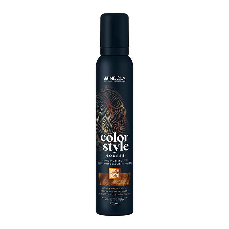 Indola Colour Style Mousse Light Brown Hazel 200ml 1