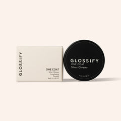 Glossify One Coat 8ml Gel Silver Chrome