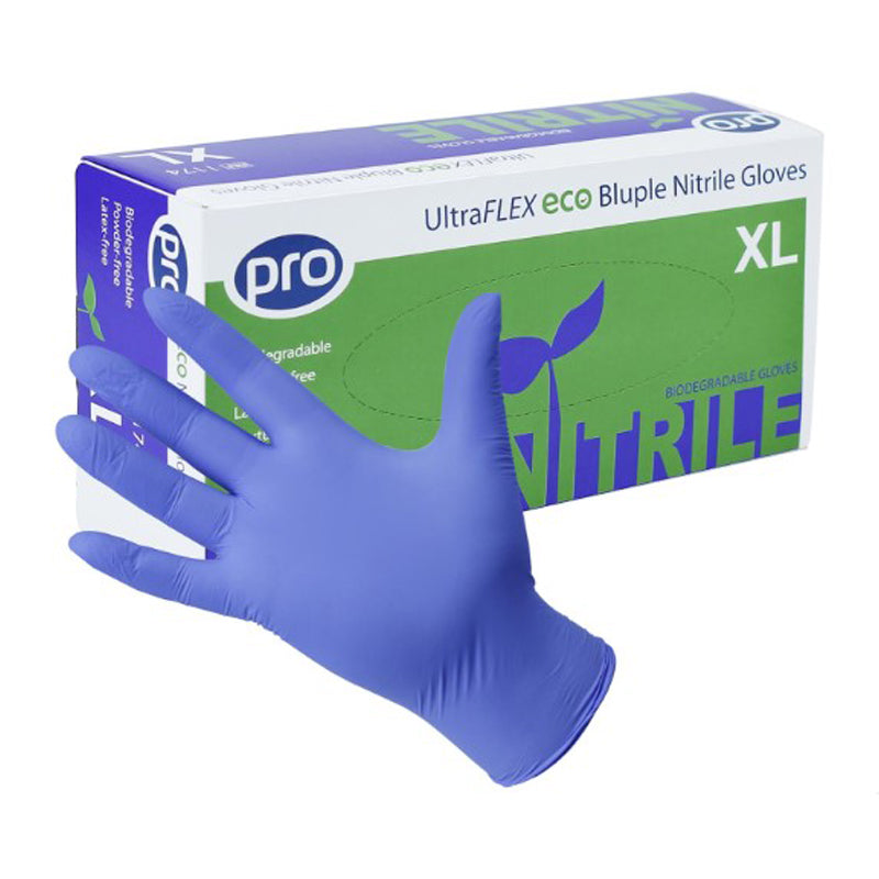 Pro UltraFLEX eco Bluple Nitrile Gloves Large Pack of 100pcs