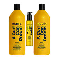 Matrix Total Results A Curl Can Dream Shampoo 1000ml, Mask 1000ml & Oil 150ml Bundle