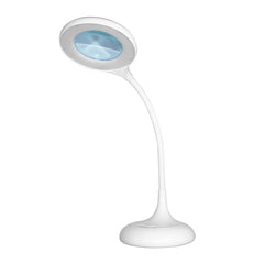 Native Lighting Chameleon Desk Magnifier Lamp White