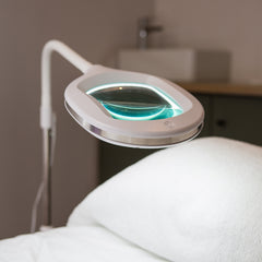 Native Lighting 3 in 1 Floor Magnifier Lamp White