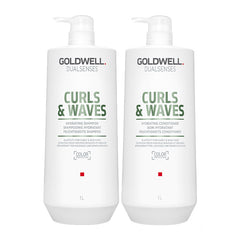 Goldwell Dualsenses Curls & Waves Hydrating Shampoo & Conditioner 1000ml Duo Bundle