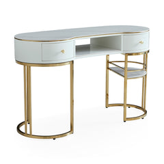 Lotus Darcy White Nail Desk
