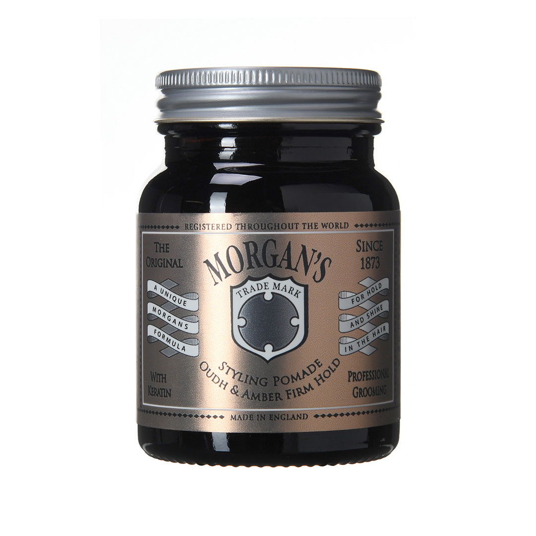 Morgans Oudh & Amber Firm Hold Pomade 100g (Gold label)
