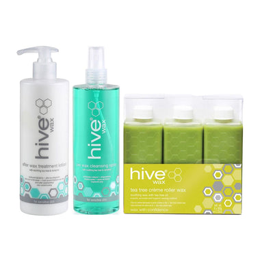 Hive Tea Tree Roller Wax, Pre and Post Bundle