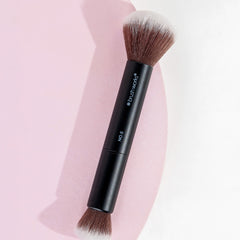 Brushworks No. 6 Double Ended Powder and Buff Brush