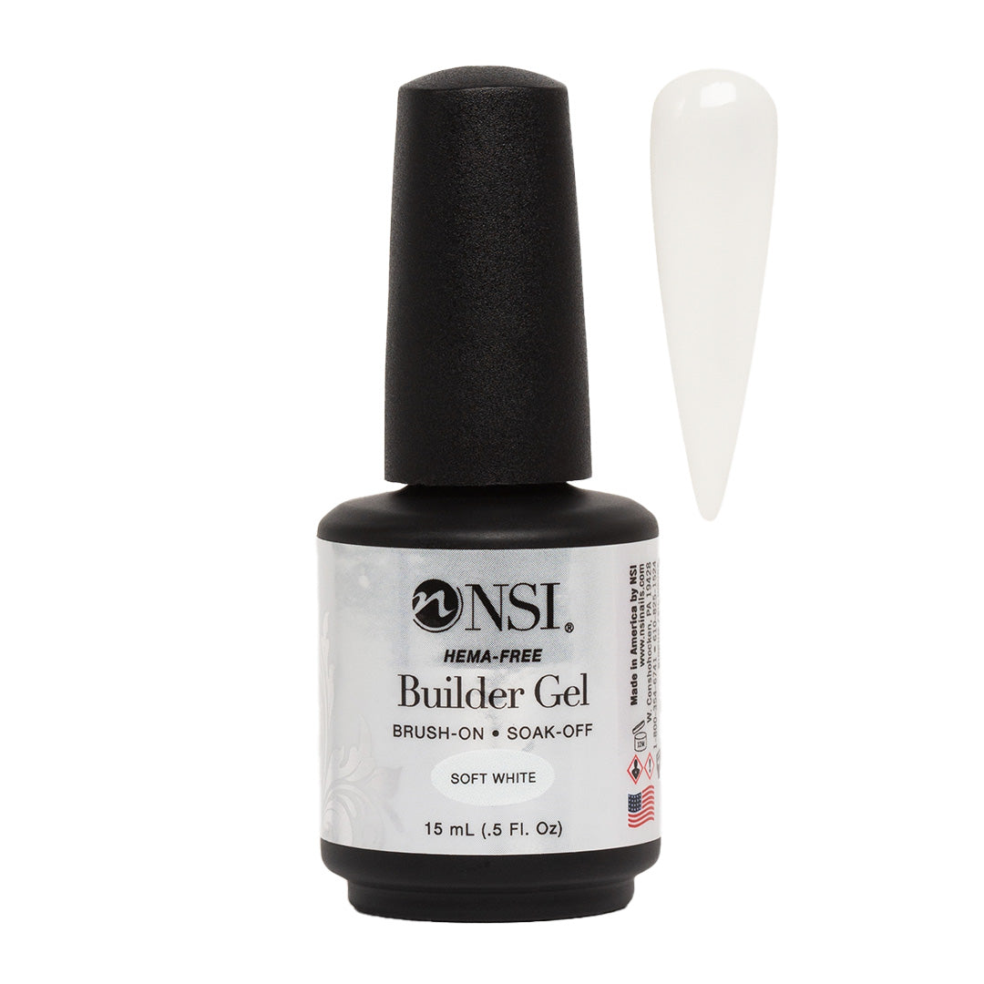 NSI Builder Gel Hema Free Soft White 15ml