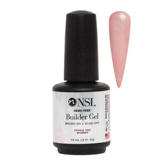 NSI Builder Gel Hema Free Opaque Pink Shimmer 15ml
