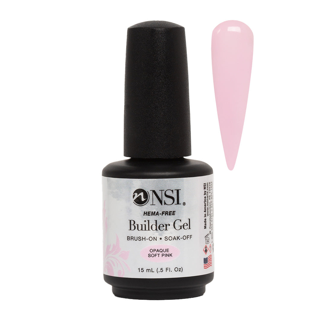 NSI Builder Gel Hema Free Opaque Soft Pink 15ml