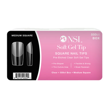 NSI Soft Gel Tips Square x 550