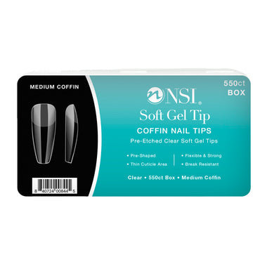 NSI Soft Gel Tips Coffin x 550