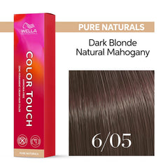 Wella Color Touch Pure Naturals 6/05 Dark Blonde Natural Mahogany 60ml