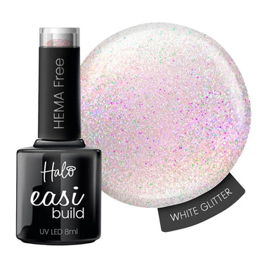 Halo EasiBuild HEMA-Free White Glitter 8ml