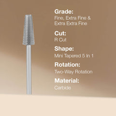 Lotus Carbide E-file Bit Mini 5 in 1 Fine