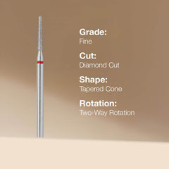 Lotus Diamond E-file Bit Tapered Cone Fine
