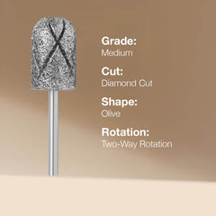 Lotus Diamond Pedi E-file Bit Olive Medium