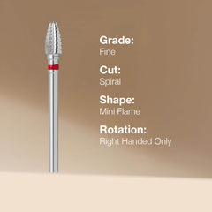 Lotus Carbide E-file Bit Mini Flame Fine