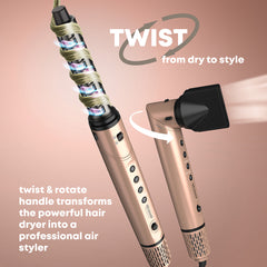 REVAMP Dynamic Radiance Pro Blow Dry 7-in-1 Ionic Air Styler