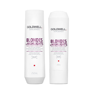 Goldwell Dualsenses Blondes & Highlights Anti-Yellow Duo Pack Shampoo & Conditioner