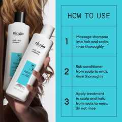 Nioxin Scalp + Hair System 3 Shampoo 1000ml