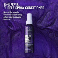 Schwarzkopf BLONDME Bond Repair Purple Spray Conditioner 150ml