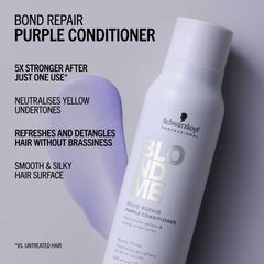 Schwarzkopf BLONDME Bond Repair Purple Conditioner 250ml