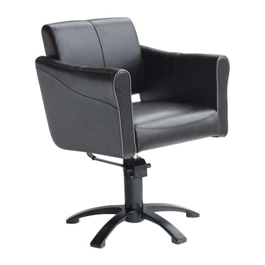 Lotus Chilton Black Styling Chair With 5 Star Black Base