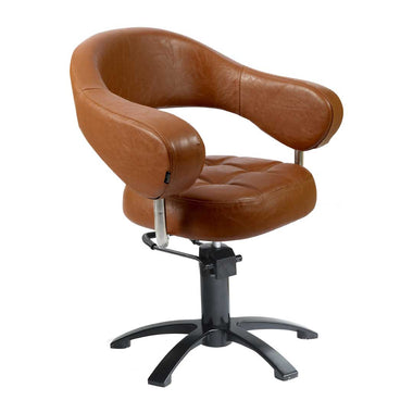 Lotus Corby Brown Styling Chair 5 Star Black Base
