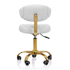 Lotus Darcy White Gas Lift Stool